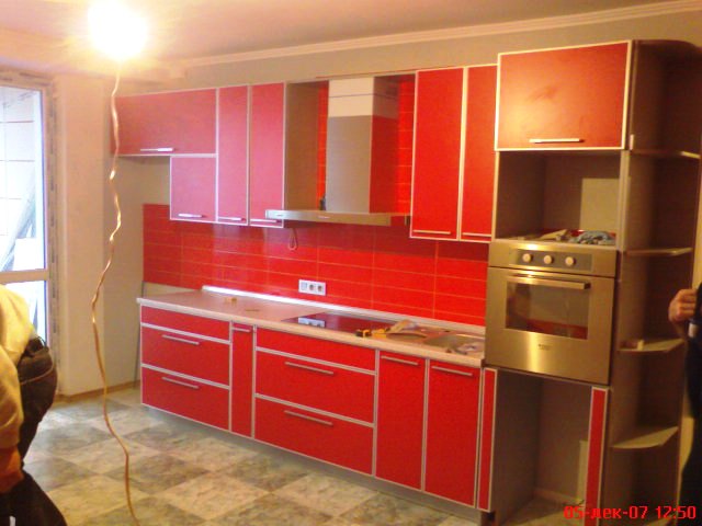 Красная кухня ДСП